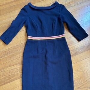 Boden Navy Dress knee length size 4P